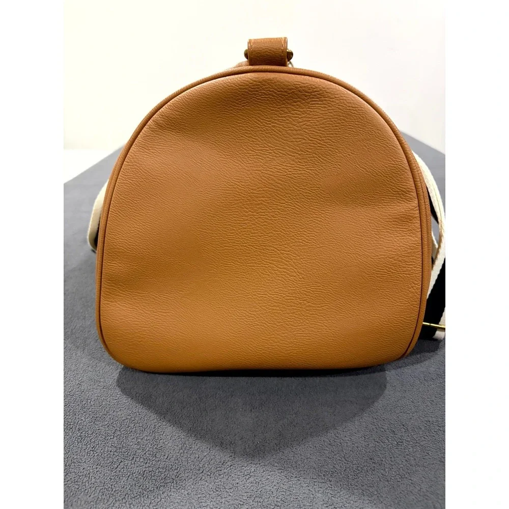 Universal Thread Duffle Bag Brown Pebbled Leather, Pockets Weekender Bag